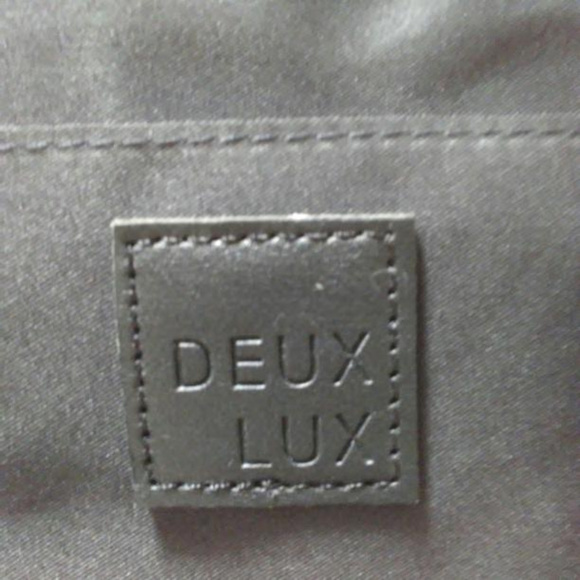 NWOT DEUX LUX Backpack Vegan Leather Canvas - Picture 6 of 8